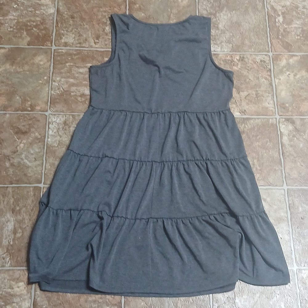 GUC Maurices Charcoal Sleeveless Dress size Large - Picture 4 of 5
